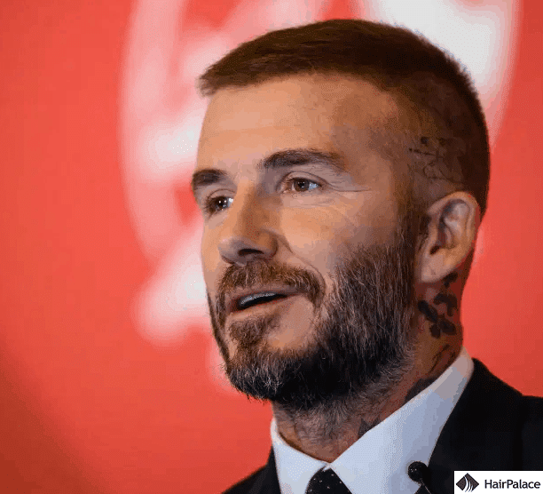 David Beckham shows off thinning hair two years after his hair transplant   The Sun  The Sun