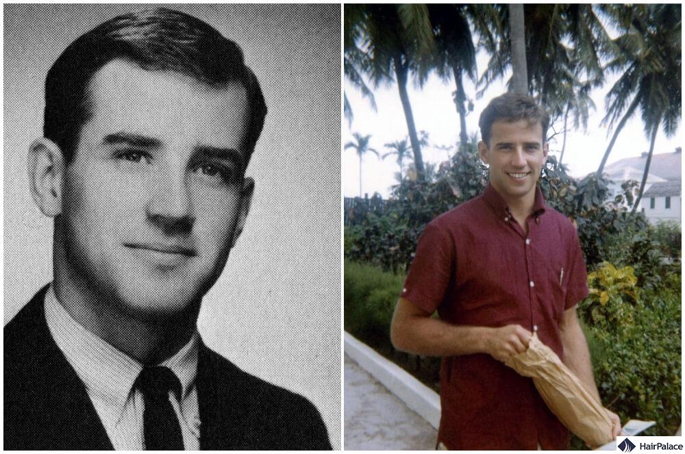 joe biden hair when he was young