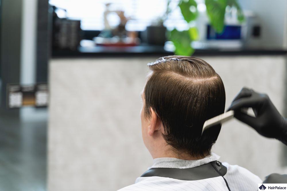 middle parting hair male inspiration